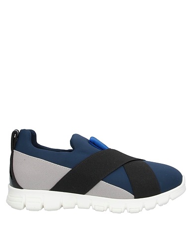 DOLCE&GABBANA Sneakers Blu 70% Poliammide, 15% Pelle di vitello, 10% Poliuretano, 5% Elastan