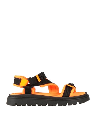 DOLCE&GABBANA Sandali Arancione 70% Poliammide, 15% Pelle di vitello, 15% Elastan