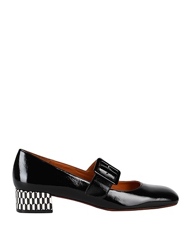 CHIE MIHARA Pump Black 100% Soft Leather