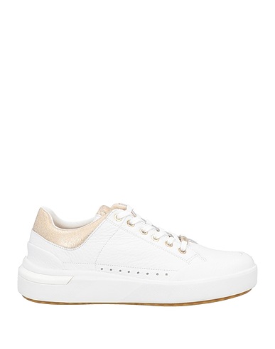 GEOX Sneakers White Soft Leather, Textile fibres