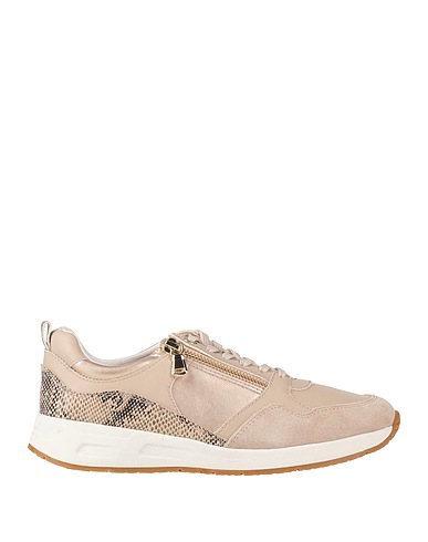 GEOX Sneakers Beige Piel, Fibras textiles