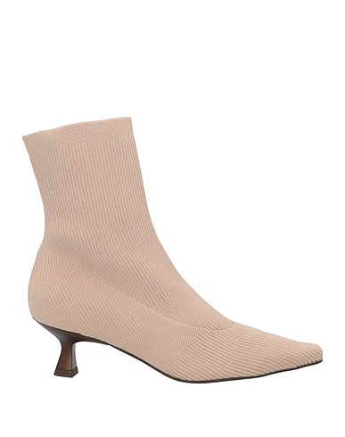ZINDA Ankle boot Beige Textile fibers