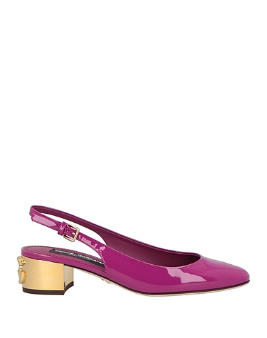 DOLCE&GABBANA Court Purple 100% Calfskin