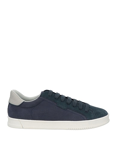 GEOX Sneakers Midnight blue Soft Leather, Textile fibres