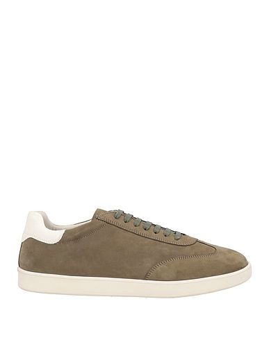 GEOX Sneakers Military green Soft Leather