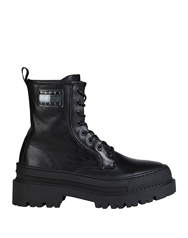 TOMMY JEANS Ankle boot Black 100% Soft Leather