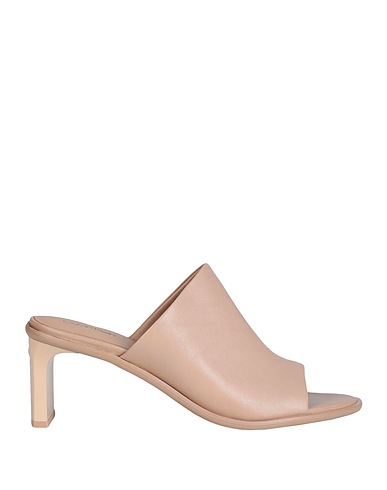 CALVIN KLEIN Sandals Light brown 100% Soft Leather