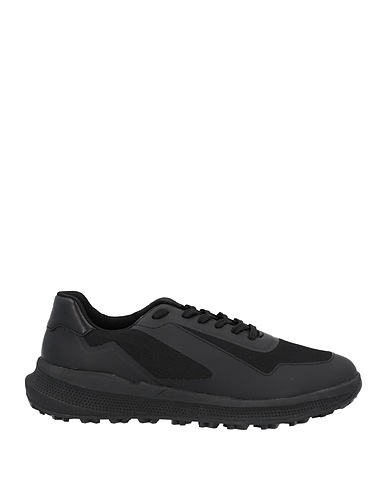 GEOX Sneakers Nero Fibre tessili, Fibre sintetiche