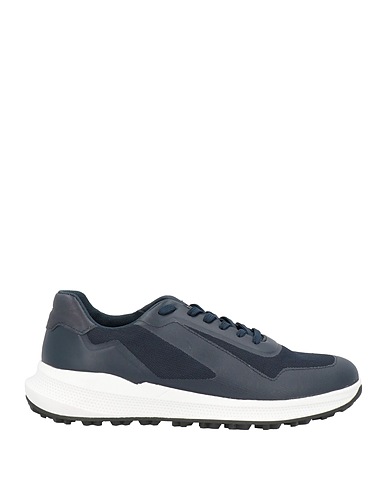 GEOX Sneakers Blu notte Fibre tessili, Fibre sintetiche
