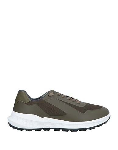 GEOX Sneakers Verde militare Fibre tessili, Fibre sintetiche