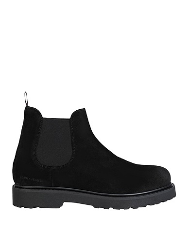TOMMY JEANS Stivaletti Nero 100% Pelle