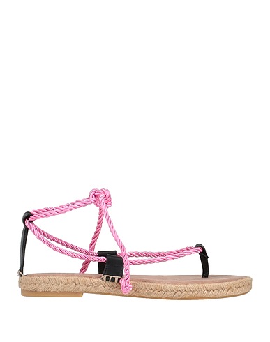 MYCHALOM Espadrilles Pink Textile fibres, Soft Leather