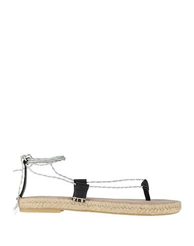 MYCHALOM Espadrillas Grigio Fibre tessili, Pelle