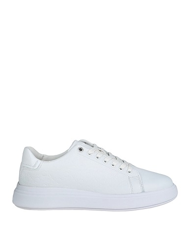 CALVIN KLEIN Sneakers White 78% Soft Leather, 22% Polyurethane