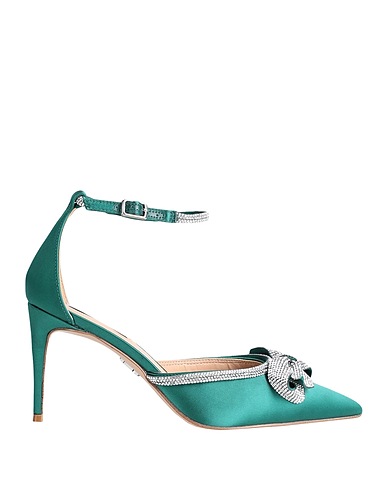 STEVE MADDEN Pump Emerald green Textile fibers