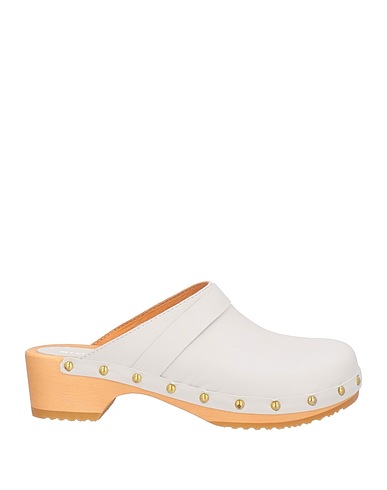 MYCHALOM Mules and clogs Off white Soft Leather