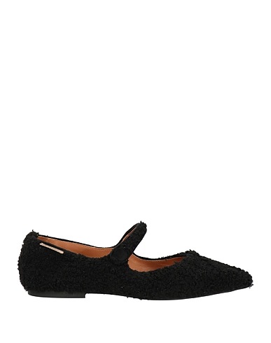 PASSION BLANCHE Ballet flats Black Textile fibers