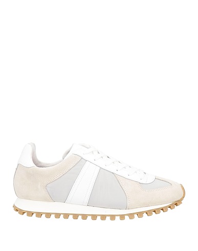 SANDRO Sneakers Light grey Soft Leather, Textile fibers