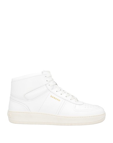 SANDRO Sneakers White Soft Leather