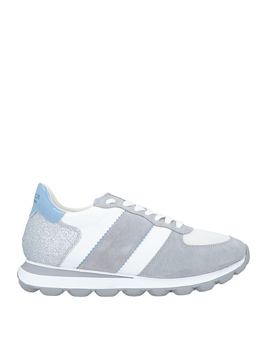 GEOX Sneakers Γκρι Δέρμα, Ίνες υφασμάτων