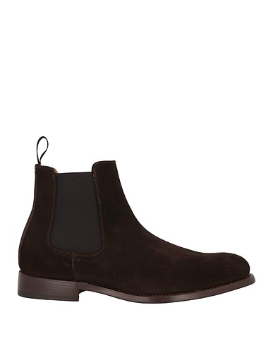 SANDRO Ankle boot Dark brown Leather