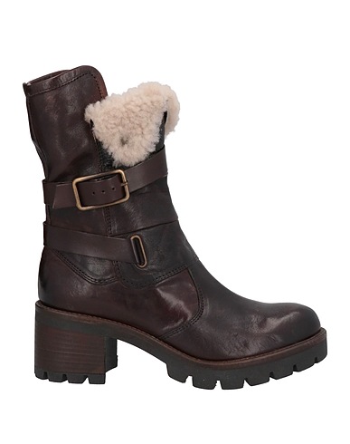 PAOLA FERRI Ankle boot Dark brown Soft Leather