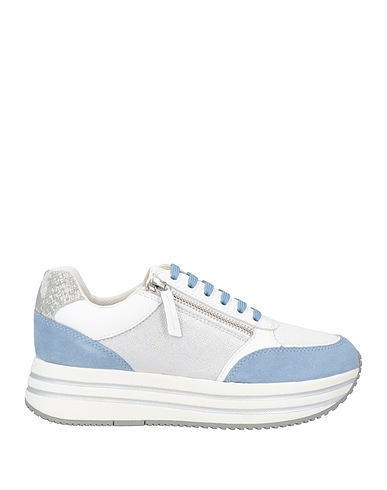 GEOX Sneakers Sky blue Soft Leather
