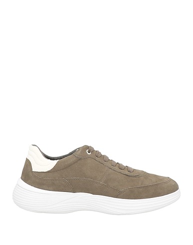 GEOX Sneakers Military green Soft Leather