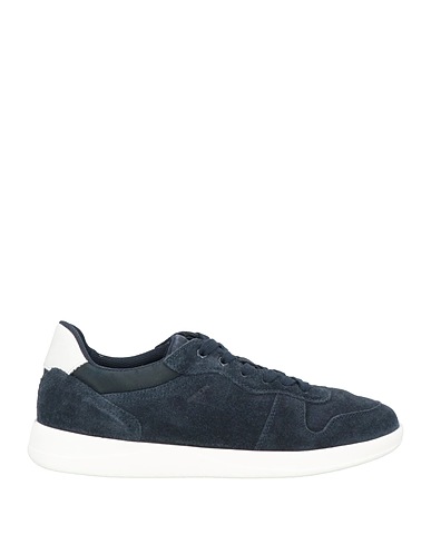 GEOX Sneakers Midnight blue Soft Leather, Textile fibres