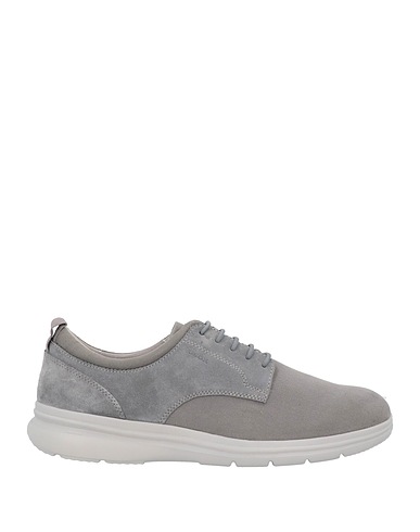GEOX Sneakers Grigio Pelle, Fibre tessili