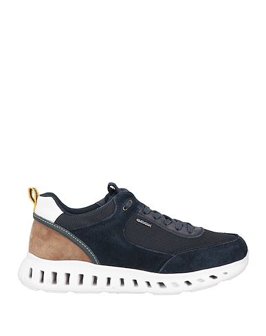 GEOX Sneakers Midnight blue Soft Leather, Textile fibres