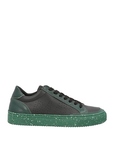 P448 Sneakers Black Soft Leather, Textile fibres