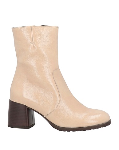 PAOLA FERRI Ankle boot Beige Soft Leather