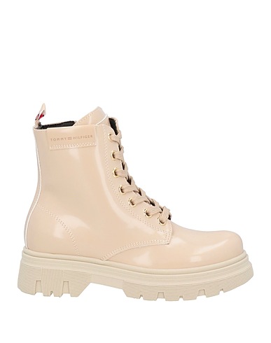 TOMMY HILFIGER Ankle boot Beige Textile fibers