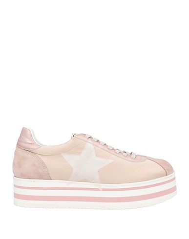 NIRA RUBENS Sneakers Hellrosa Leder, Gewebefasern