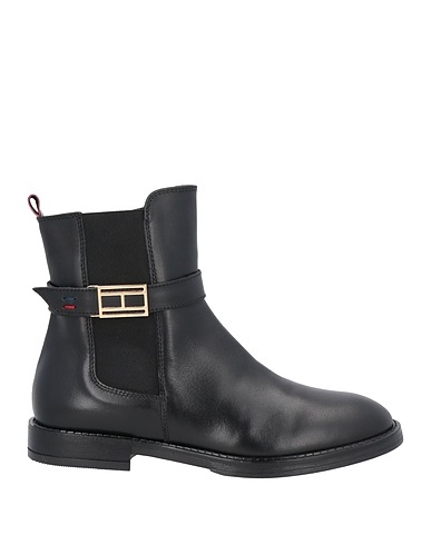 TOMMY HILFIGER Stiefelette Schwarz Gewebefasern