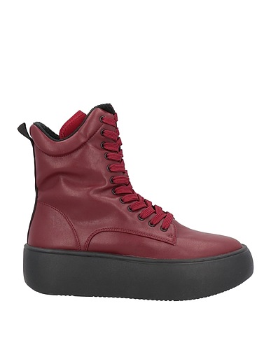 FESSURA Ankle boot Burgundy Textile fibres