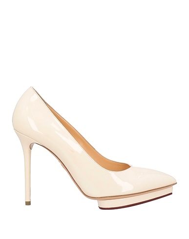 CHARLOTTE OLYMPIA Pump Beige Soft Leather