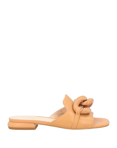 TOSCA BLU Sandals Camel Soft Leather