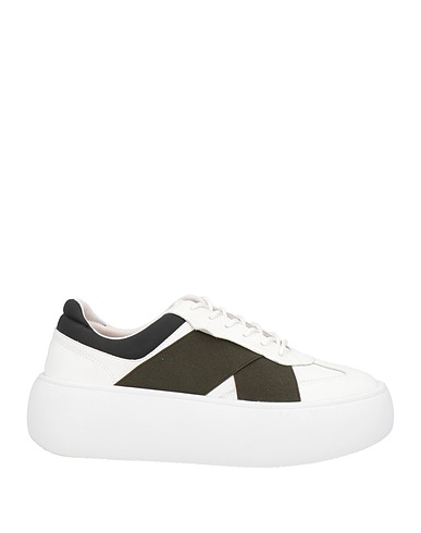 FESSURA Sneakers White Soft Leather, Textile fibres