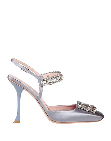 ROGER VIVIER Court Grey Textile fibres