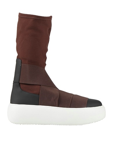 FESSURA Boots Dark brown Textile fibres