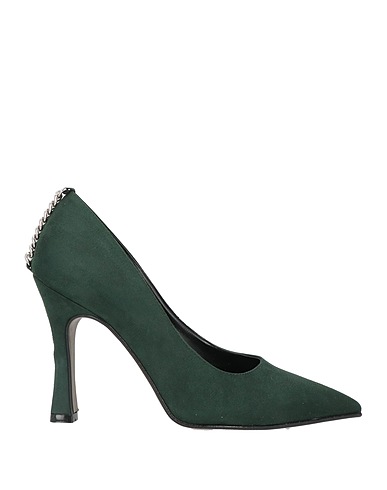NILA & NILA Pump Dark green Textile fibers