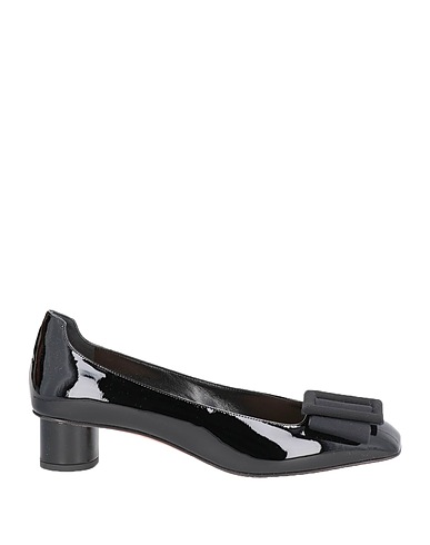 DIOR Décolleté Nero Pelle di vitello, Fibre tessili