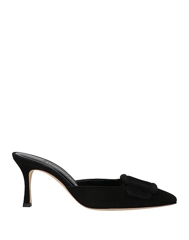 MANOLO BLAHNIK Mules and clogs Black Leather