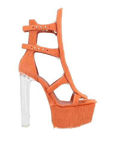 RICK OWENS Sandals Tan Soft Leather
