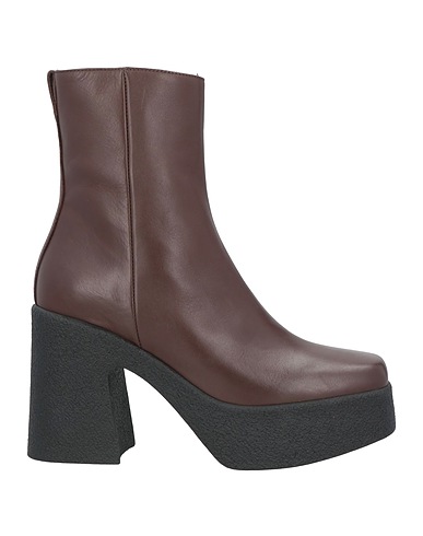 PINKO Ankle boot Chocolate brown Soft Leather
