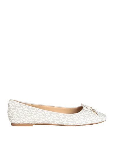 MICHAEL MICHAEL KORS Ballet flats Ivory Textile fibres, Polyurethane coated