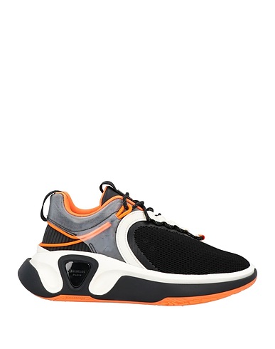 BALMAIN Sneakers Black 100% Polyester, Cotton, Polyurethane, Thermoplastic polyurethane