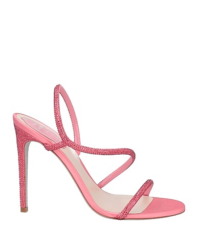 RENE' CAOVILLA Sandali Rosa Fibre tessili